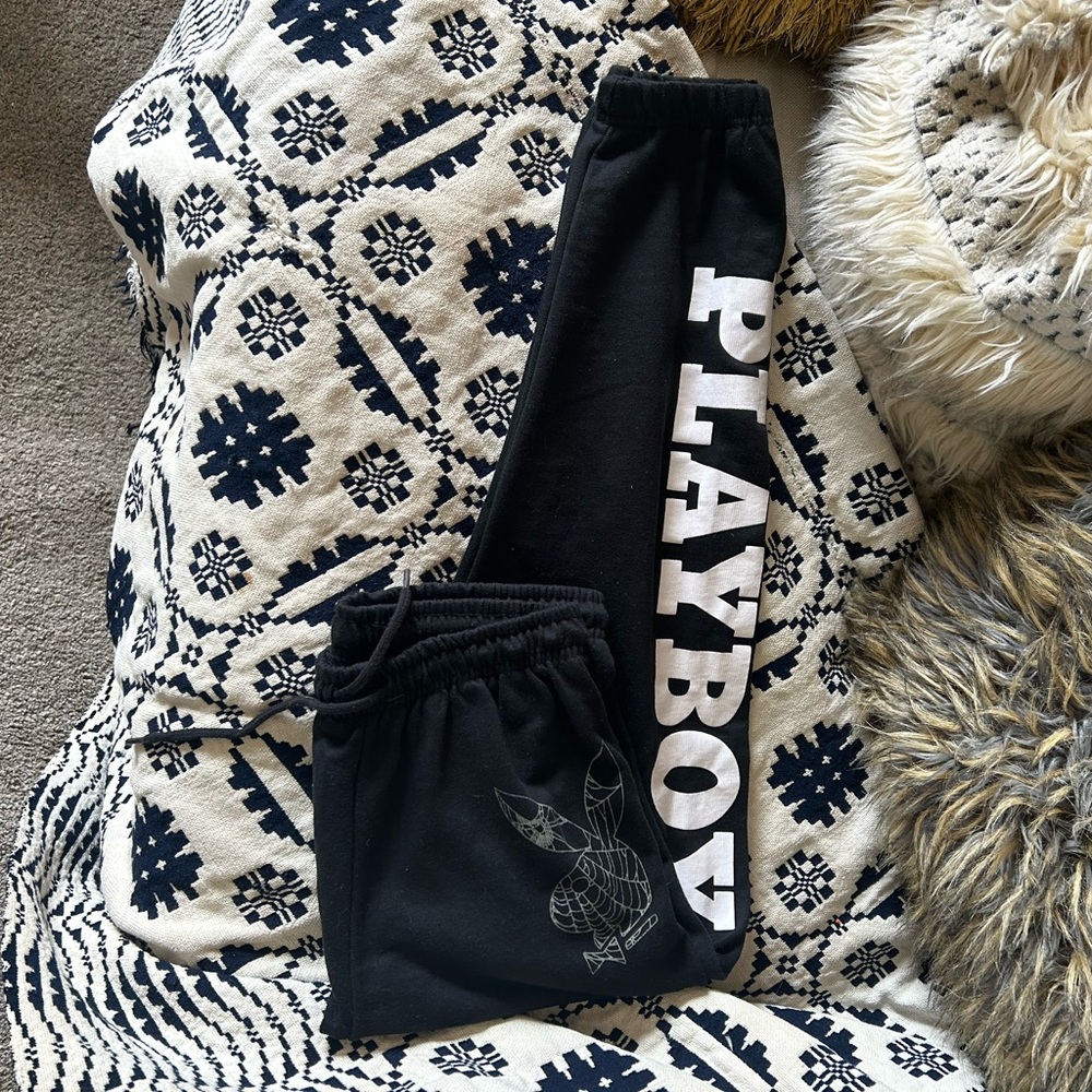 PLAYBOY Black Sweatpants